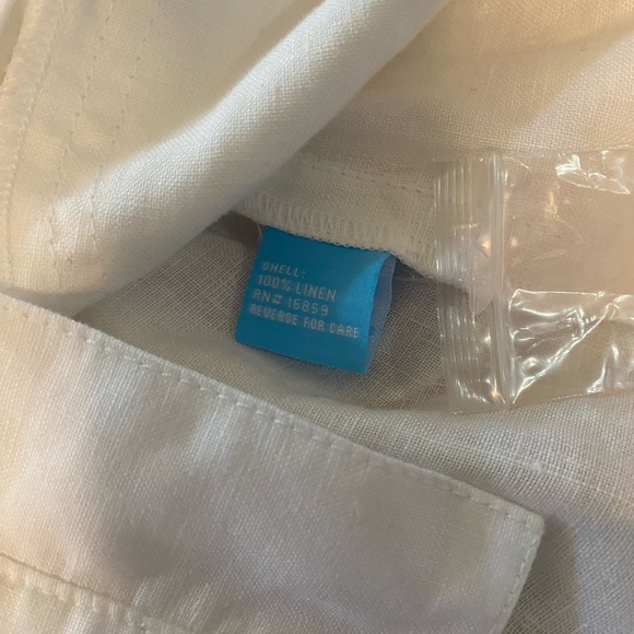 J.McLaughlin Long Sleeve Button Down linen top- NWT - Picture 7 of 8